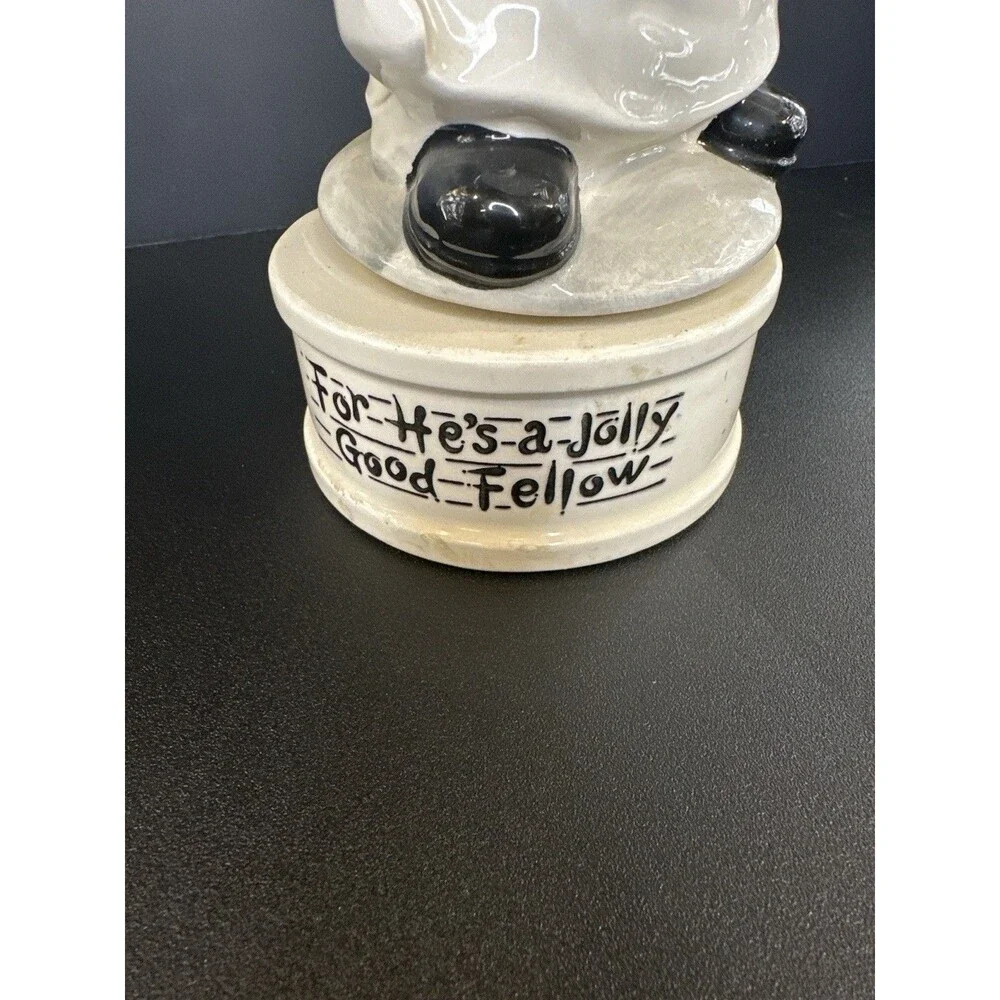 Vintage Made in Japan Bartender Music Decanter – “For He’s a‎ Jolly Good Fellow”